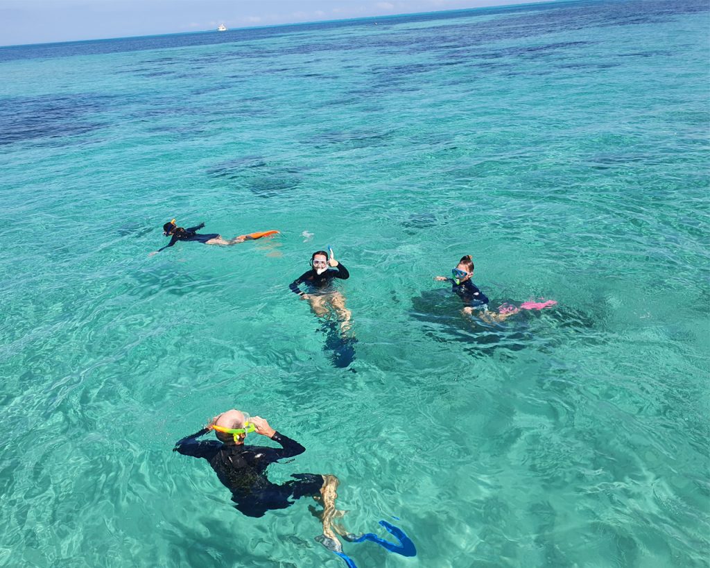 group snorkelling